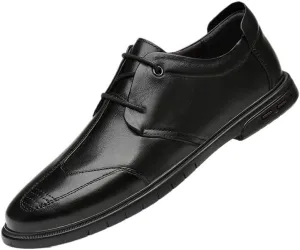 Men's Classic Business Oxford Shoes - Lace-Up Leather Formal Dress Shoes for Work