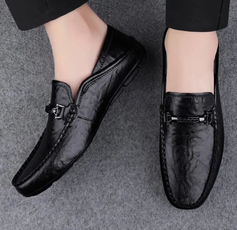 Mens Classic Leather Dress Shoes Men Formal Casual Business Wedding Work Loafers