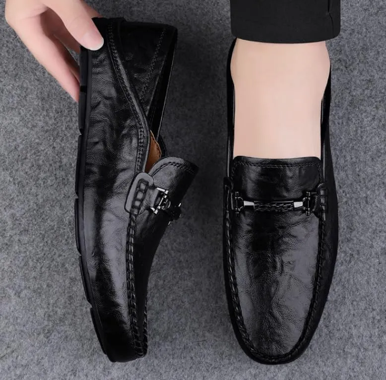 Mens Classic Leather Dress Shoes Men Formal Casual Business Wedding Work Loafers