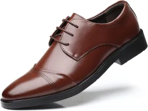 Men's Dress Shoes Classic Oxfords Formal Business Shoes Modern Derby Oxford Lace-Up Shoes for Mens