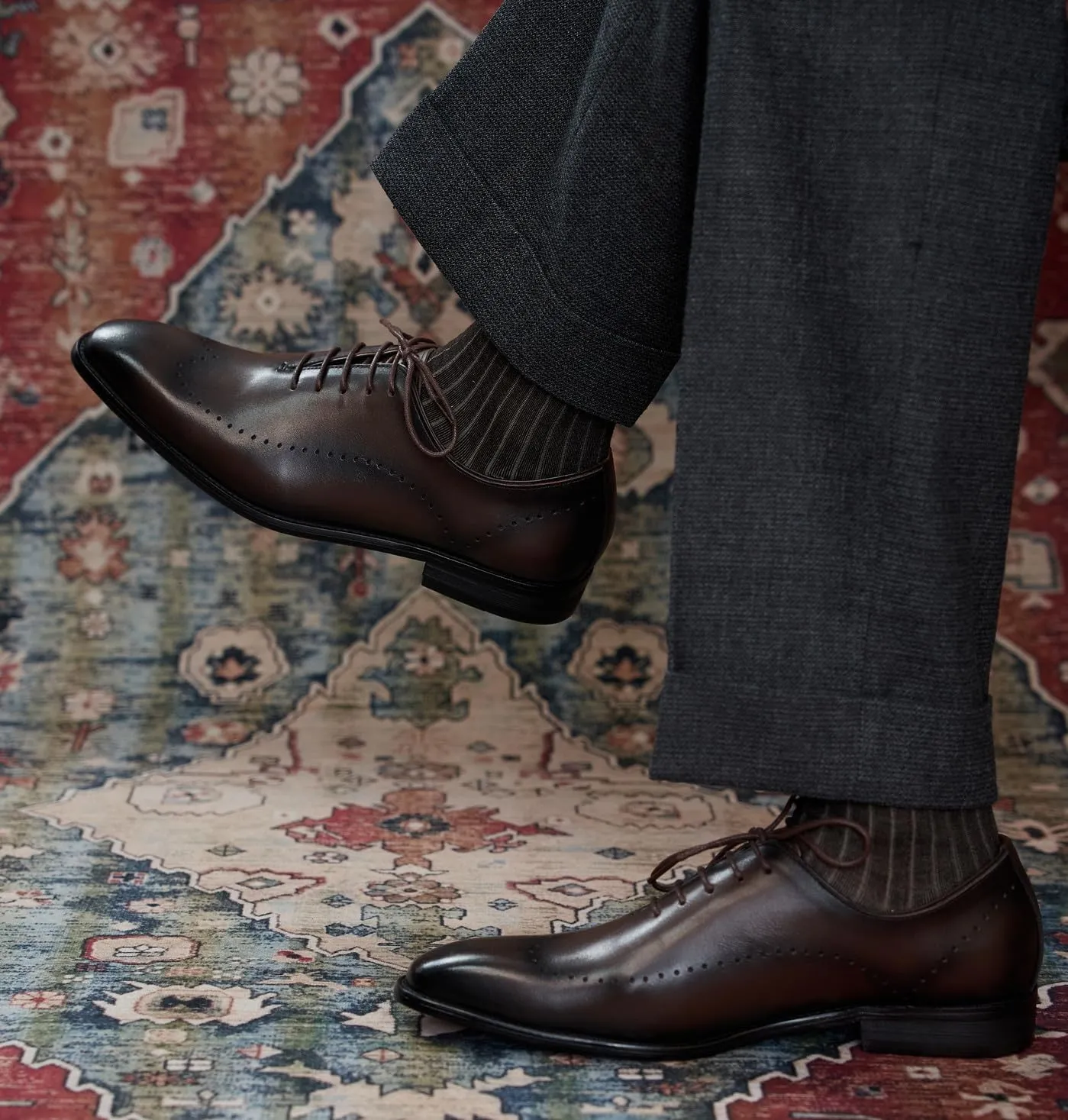 Mens Dress Shoes Formal Oxfords Genunie Leather Modern Whole Cut Oxford Fashion Prom Wedding Derby Business Casual Suit Shoes Tuxedo Shoes for Men