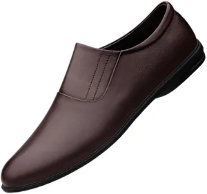Men's Dress Shoes Slip On Pointed Toe Derbys Classic Formal Business Mens Oxfords Shoes