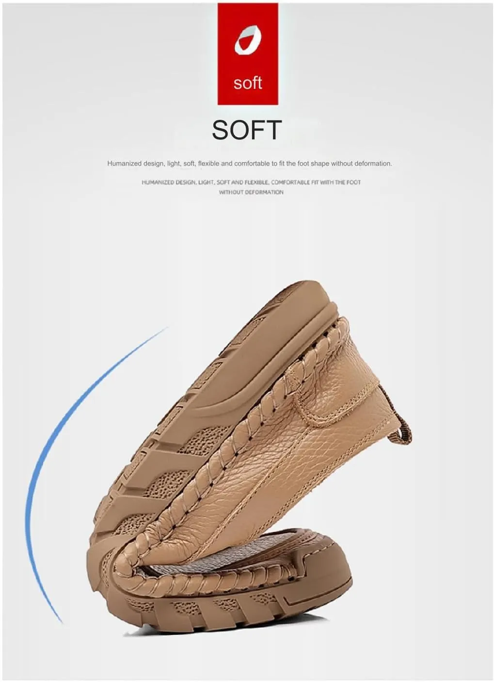 Mens Genuine Leather Slip-on Loafers Casual Breathable Handmade Slip On Driving Shoes Fashion Business Shoes