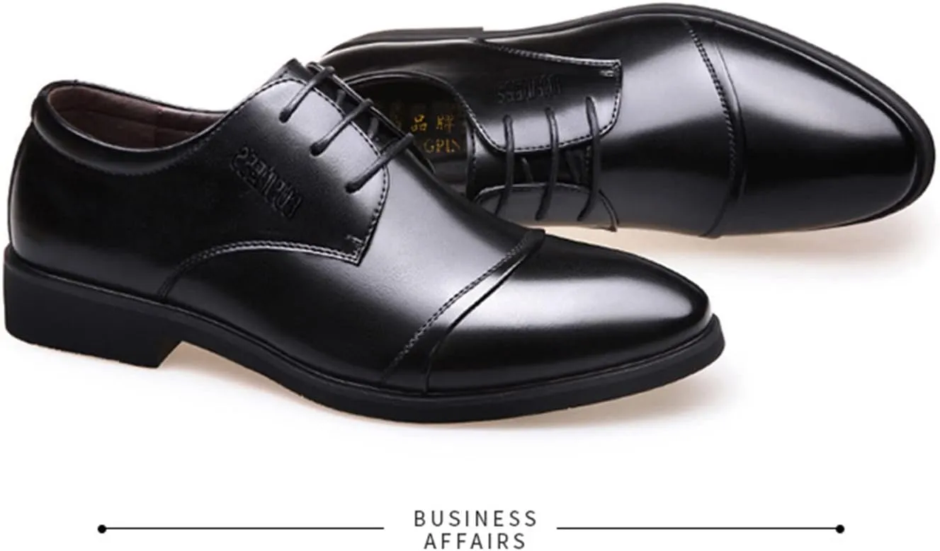Men's Lace-ups Derbys Classic Oxford Formal Dress Shoes for Party Wedding School Walking Business Office