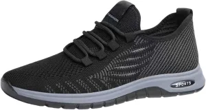 Men's Orthopedic Walking Shoes Sneakers for Men 2025 Casual Mesh Summer Slip-On Breathable Lightweight Closed Toe Lace up Solid Color Casual Shoe