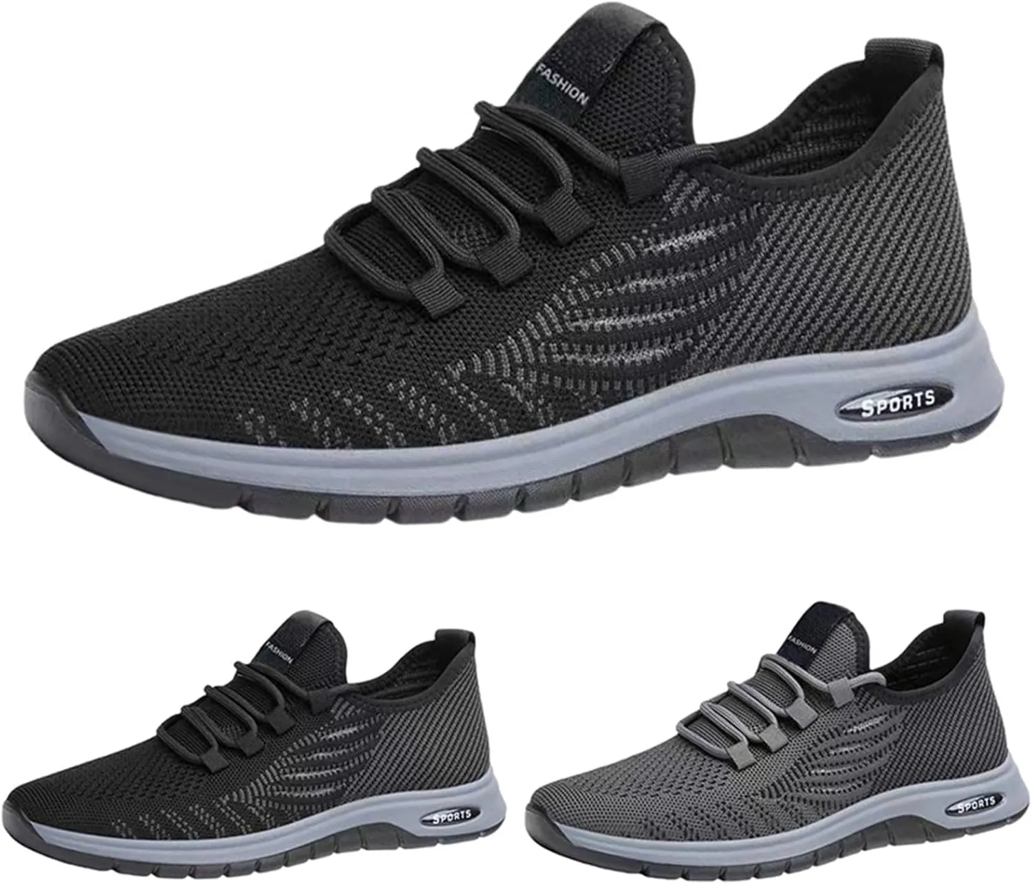 Men's Orthopedic Walking Shoes Sneakers for Men 2025 Casual Mesh Summer Slip-On Breathable Lightweight Closed Toe Lace up Solid Color Casual Shoe
