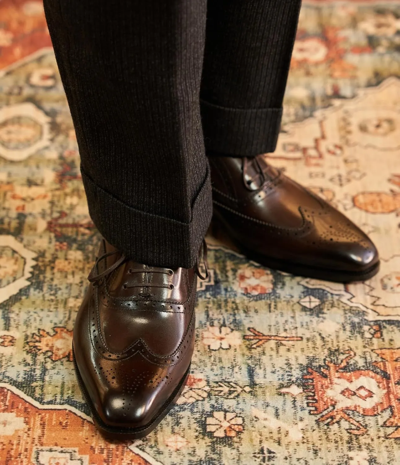 Mens Oxfords Formal Dress Shoes Genunie Leather Wingtips Brogues Suit Shoes Modern Fashion Prom Wedding Business Casual Derby Tuxedo Shoes for Men