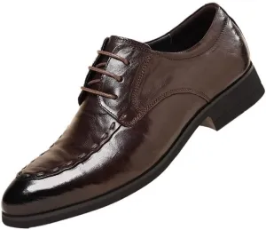 Men's Patent Leather Formal Business Oxford Classic Lace-up Dress Shoes for Men