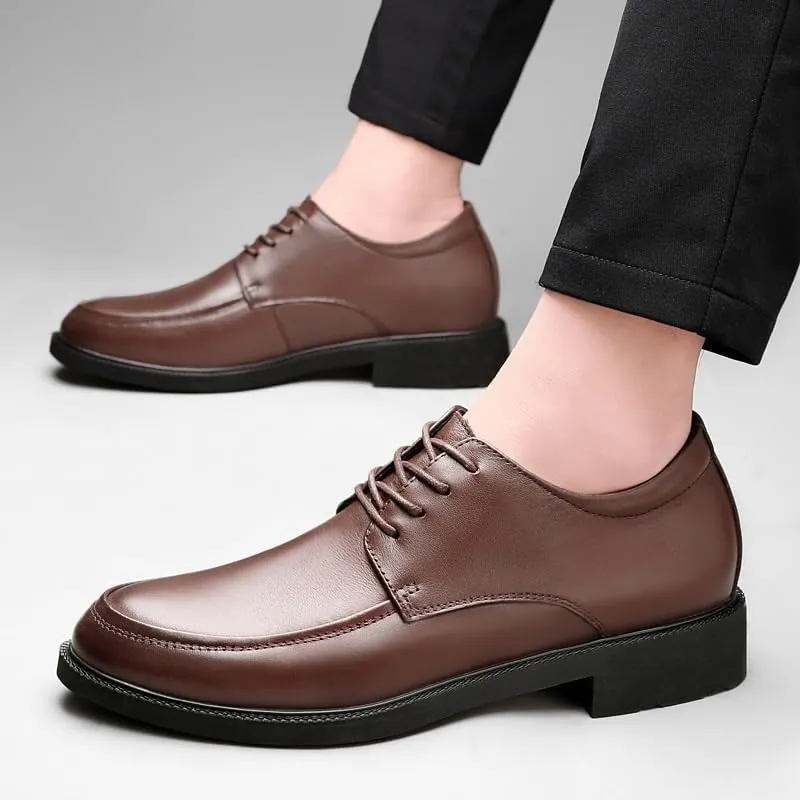Men's Pointed Toe Dress Shoes Shiny Patent Leather Comfort Soft Men Oxford Shoes Lace Up Casual Wedding Tuxedo Shoes for Men