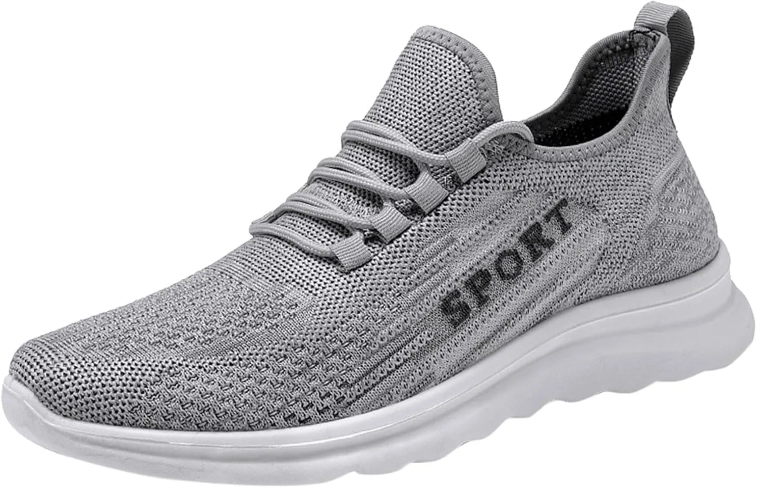 Men's Reathable Stretch Canvas Shoes Breathable Casual Comfortable Walking Sneaker Soft Flat Soled Elderly Shoes