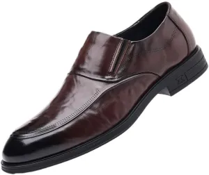 Men's Slip On Dress Shoes Classic Business Casual Loafers Shoes Patent Leather Formal Oxford for Men