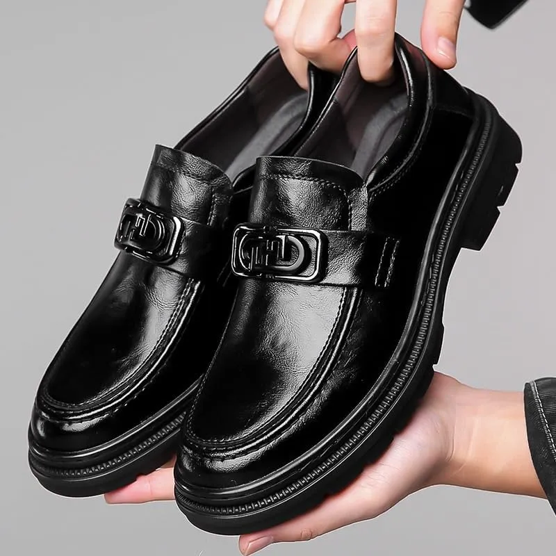 Men's Slip-Ons Loafers Mens Patent Leather Formal Business Casual Oxfords Shoes Comfortable Wedding Office Dress Shoes