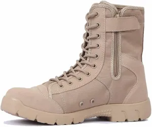 Men's Tactical Work Boots, Durable Outdoor Work Boots Desert Boots, Lightweight Combat Boots, Breathable Military Combat Desert Boots, Military Work Boots, Jungle Boots