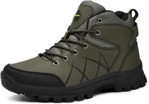 Men's Wide Hiking Shoes for Men Slip On Loafers Go Walking Shoes Trekking Trails Sneakers with Arch Support Outdoor Shoes