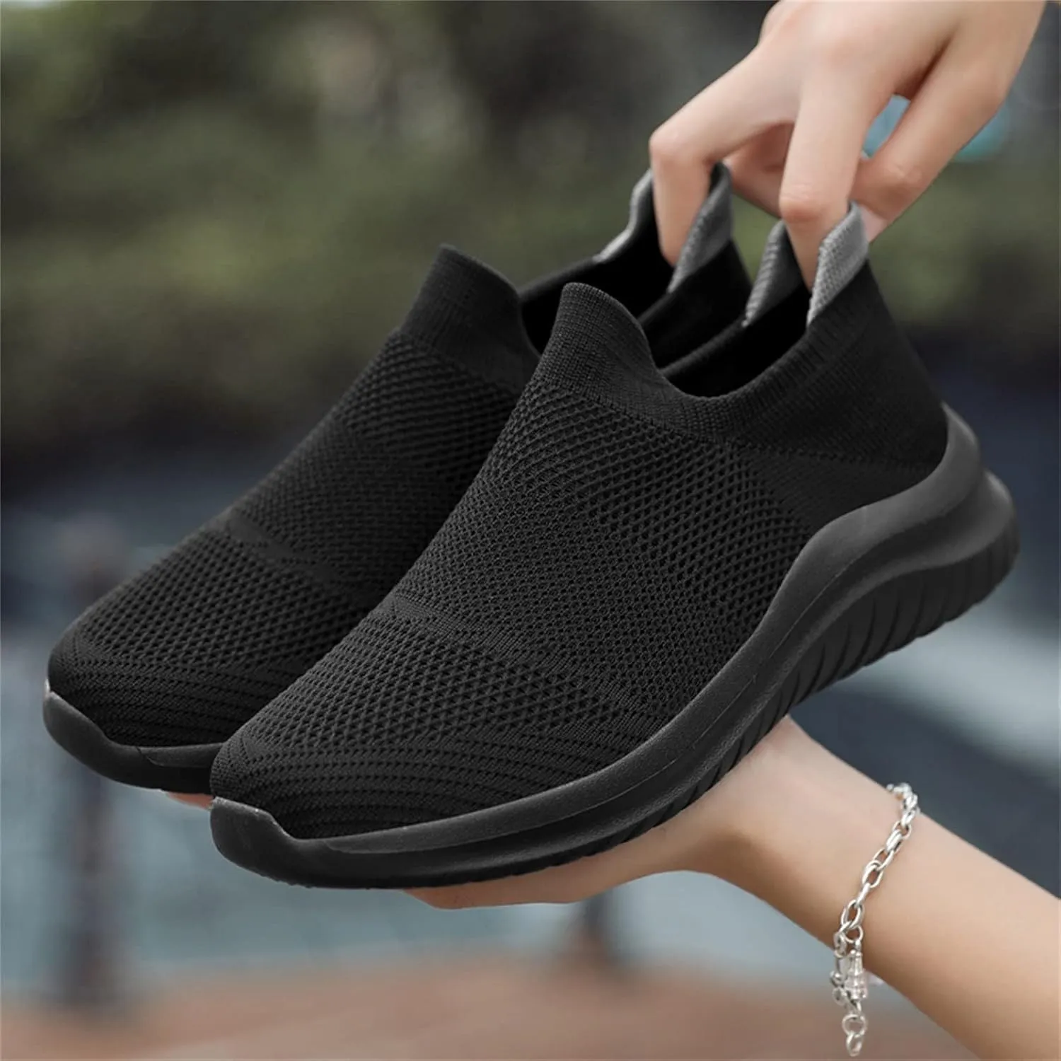 Mules for Women Flats Platform Sneakers for Women Black Casual Shoes for Women Comfortable Dressy Slip on Black Loafers Women Black Sneakers for Women