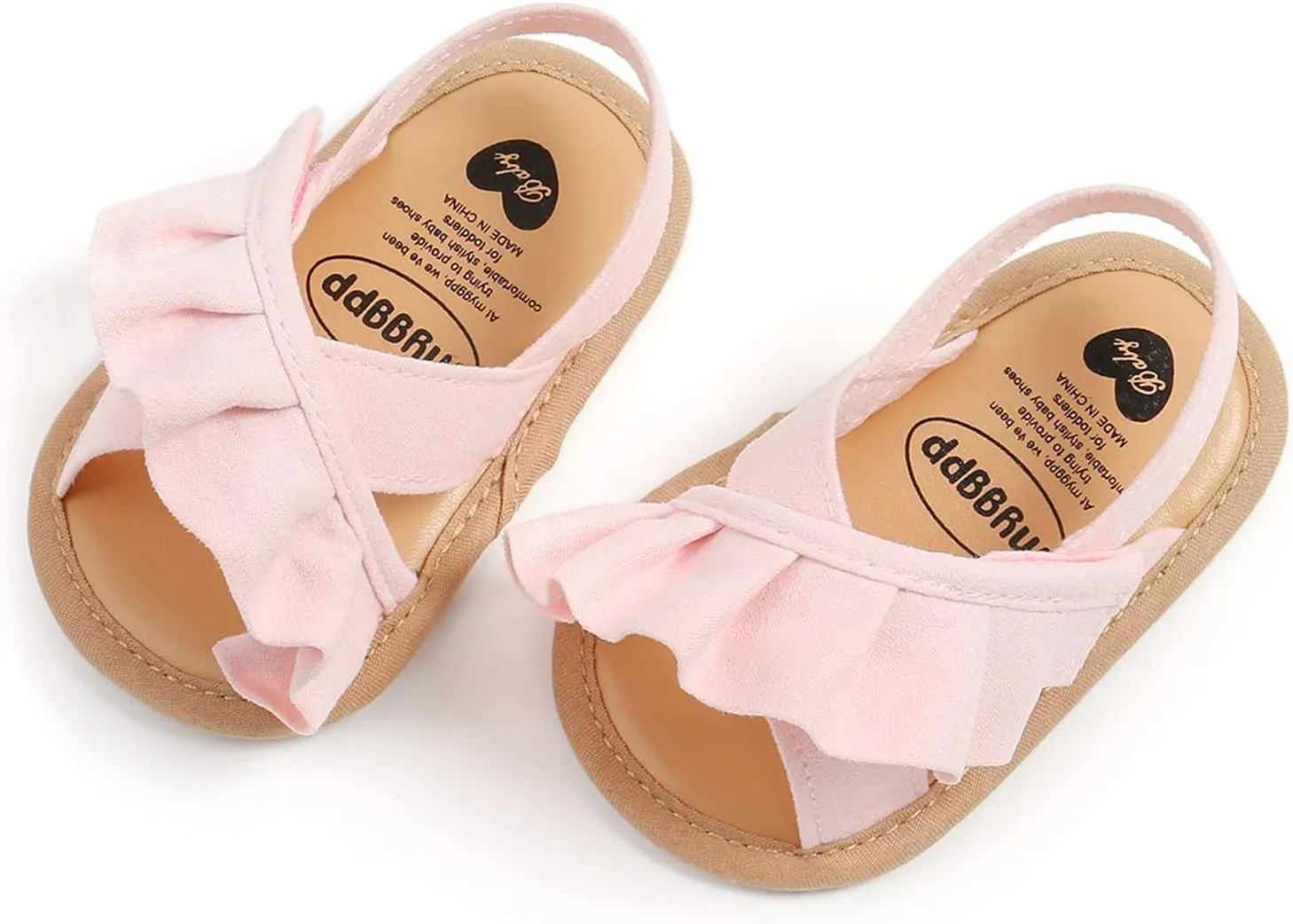 myppgg Baby Boys Girls Summer Sandals Non-Slip Soft Sole Infant Slippers Cotton Crib Shoes for Toddler First Walkers