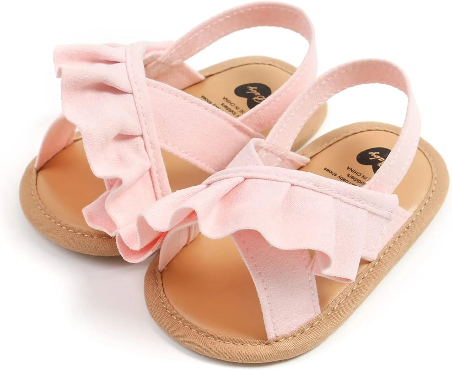 myppgg Baby Boys Girls Summer Sandals Non-Slip Soft Sole Infant Slippers Cotton Crib Shoes for Toddler First Walkers