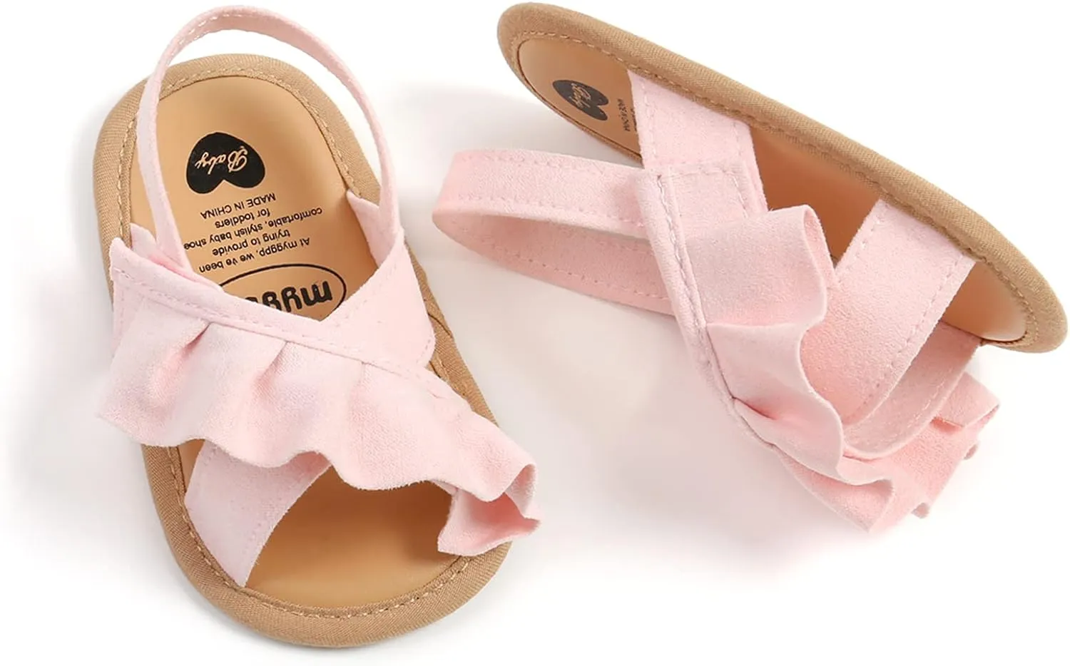 myppgg Baby Boys Girls Summer Sandals Non-Slip Soft Sole Infant Slippers Cotton Crib Shoes for Toddler First Walkers