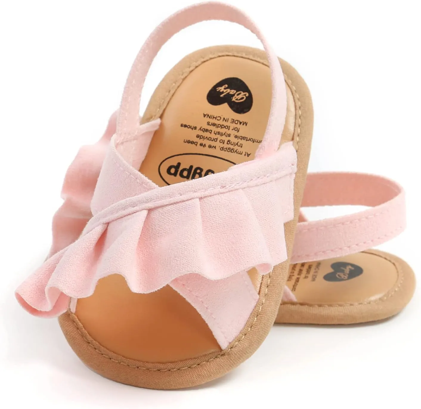 myppgg Baby Boys Girls Summer Sandals Non-Slip Soft Sole Infant Slippers Cotton Crib Shoes for Toddler First Walkers
