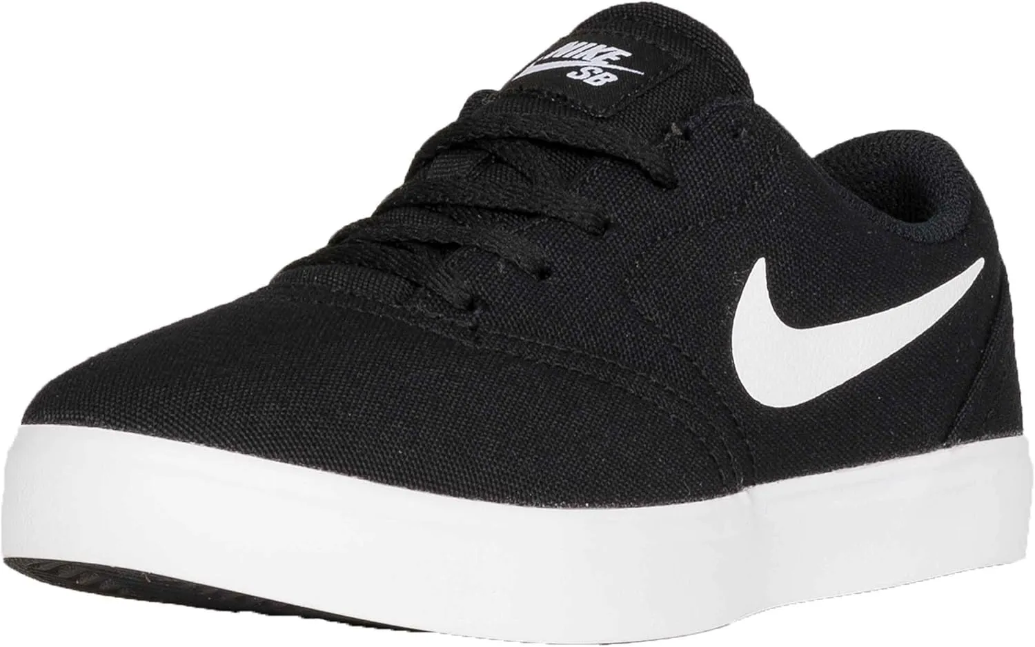 Nike SB Check Canvas Kids Black/White Kids 2uk / Black/White