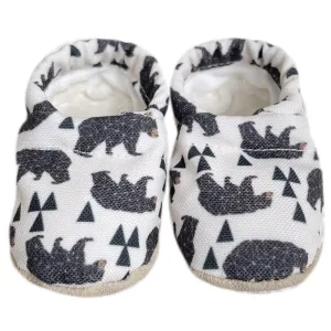 Organic Soft Sole baby shoes | First Walkers Crib Shoes | Pull on soft sole Infant Shoes | Lightweight Soft Sole Crib Shoes Toddler Shoes (Hunter) (2 (6-12 months))