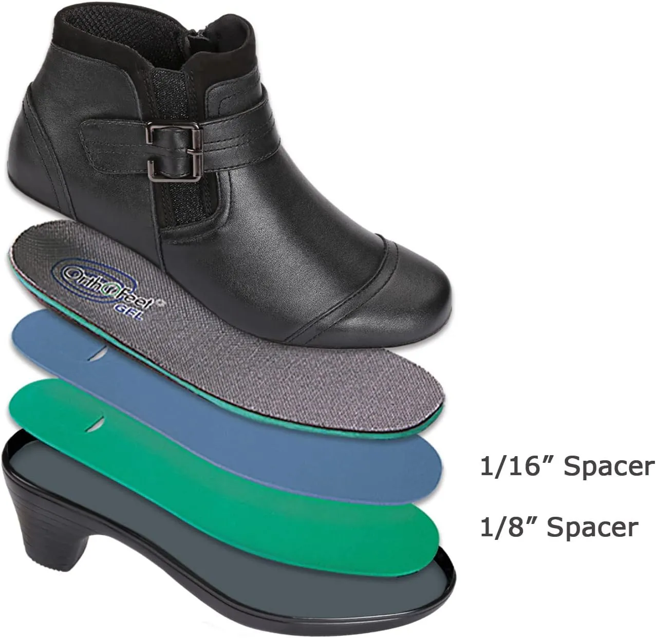 Orthofeet Women's Orthopedic Leather Emma Ankle Boots