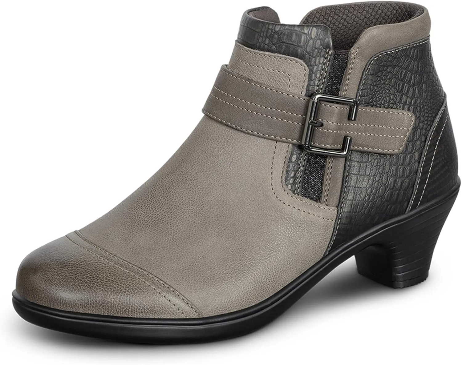 Orthofeet Women's Orthopedic Leather Emma Ankle Boots
