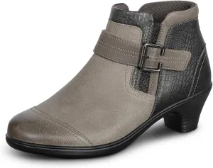 Orthofeet Women's Orthopedic Leather Emma Ankle Boots
