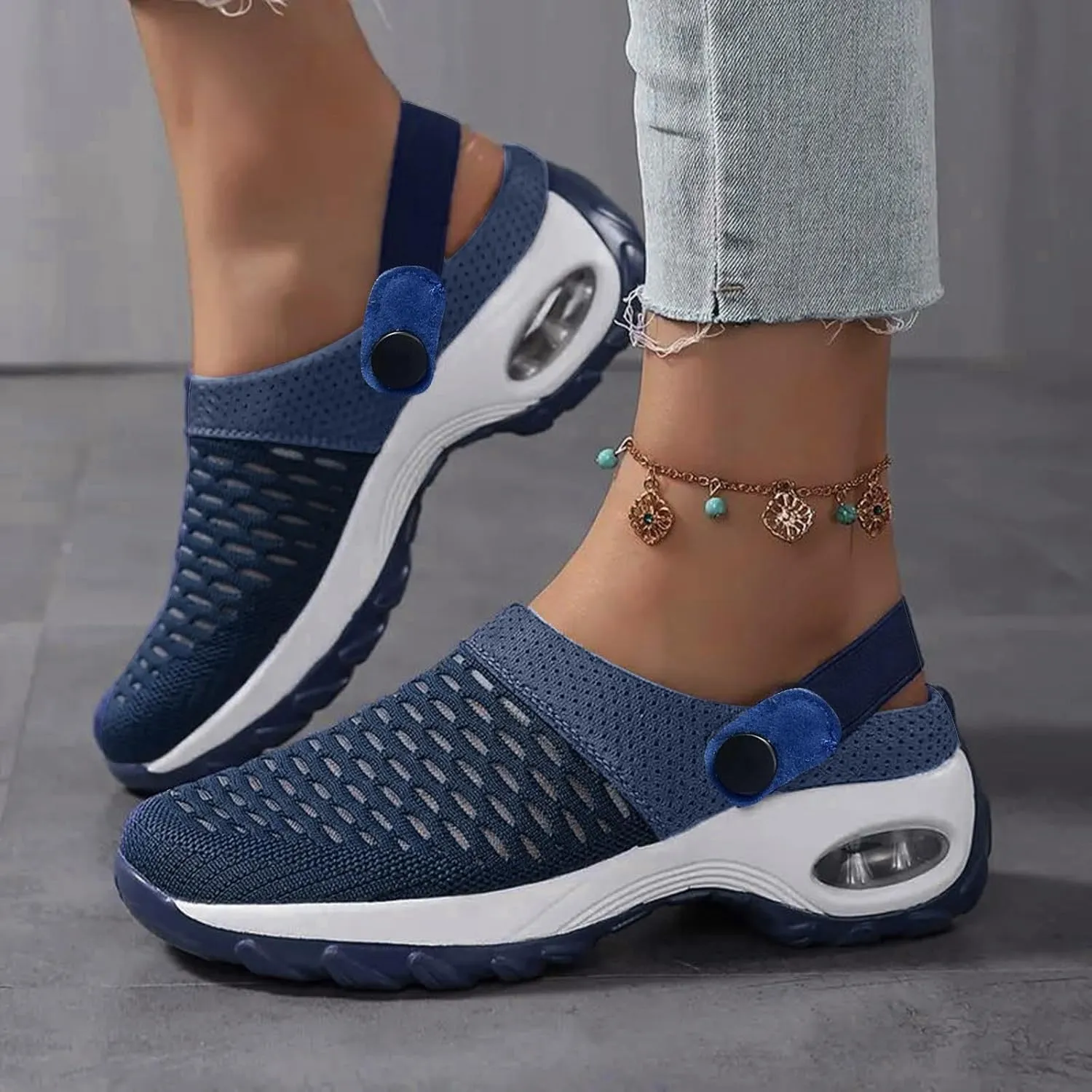 Orthopedic Shoes for Women Slip ons Shoes with Air Cushion Support to Reduce Back and Knee Pressure, Comfort Walking Shoes