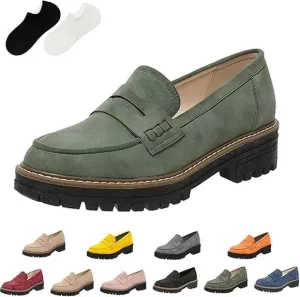 Orthoture-Orthopedic Platform Loafers, Orthoture Womens Shoes, Comfort Orthopedic Shoes, Womens Round Toe Walking Shoe