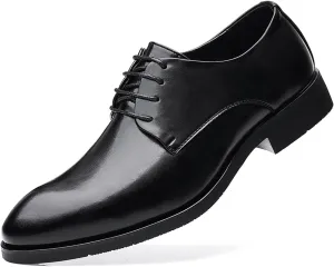Oxford Shoes for Men Derby Shoes Formal Comfortable Business Shoes Black Tuxedo Dress Shoes for Men
