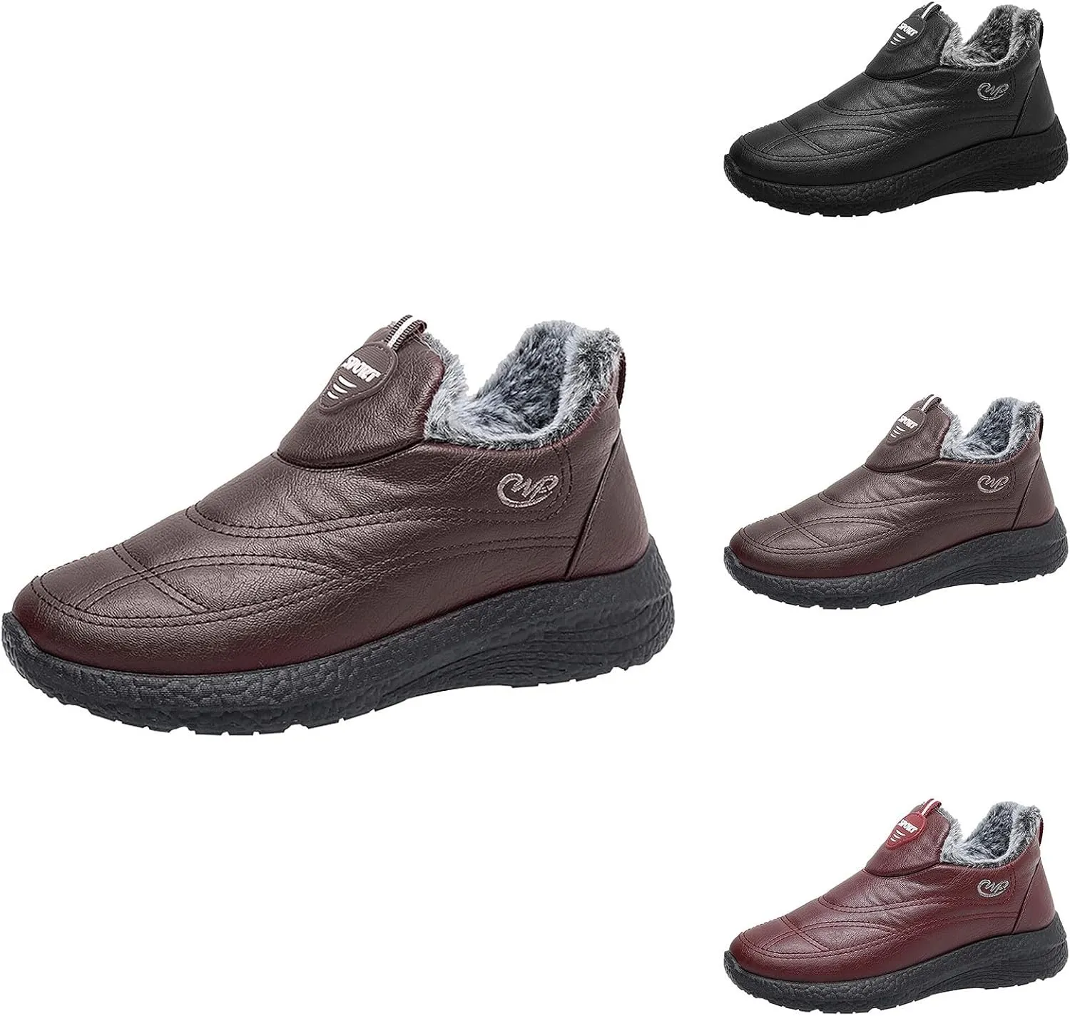 Platform Sneakers for Women Black Mens Black Dress Shoes Slip On Casual Shoes Round Toe Flats Comfortable Black Loafers Women Platform White Sneakers Men Wide