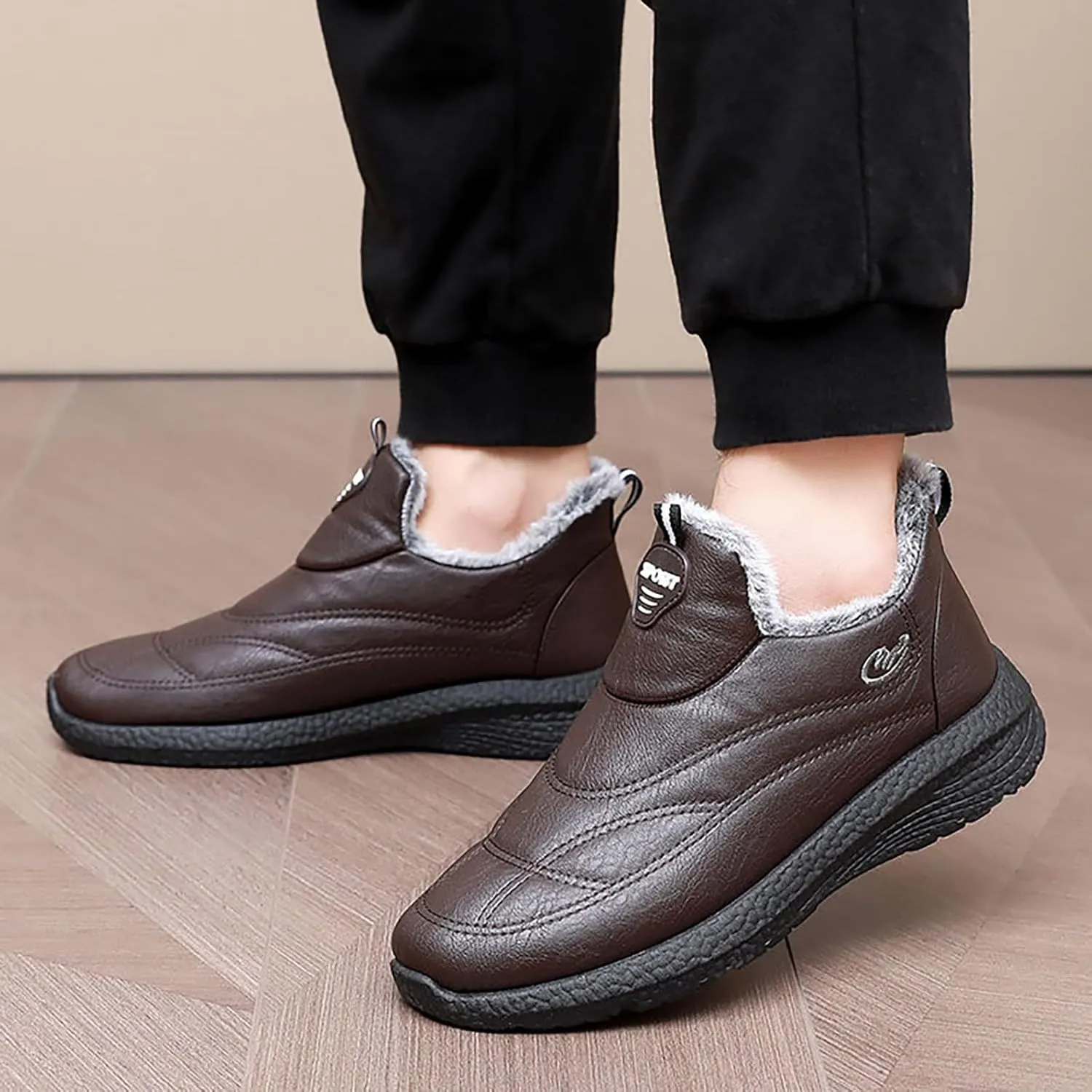 Platform Sneakers for Women Black Mens Black Dress Shoes Slip On Casual Shoes Round Toe Flats Comfortable Black Loafers Women Platform White Sneakers Men Wide