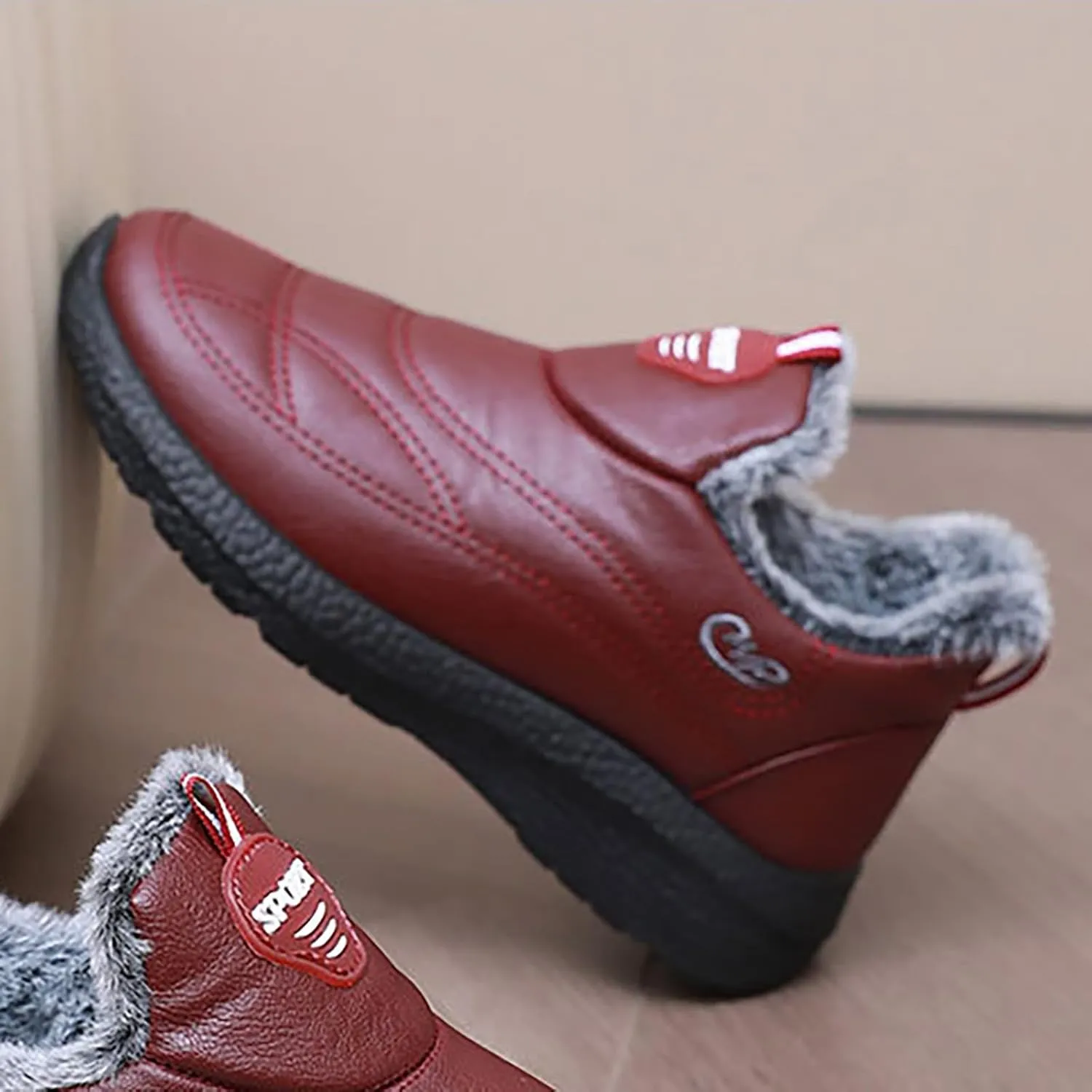 Platform Sneakers for Women Black Mens Black Dress Shoes Slip On Casual Shoes Round Toe Flats Comfortable Black Loafers Women Platform White Sneakers Men Wide