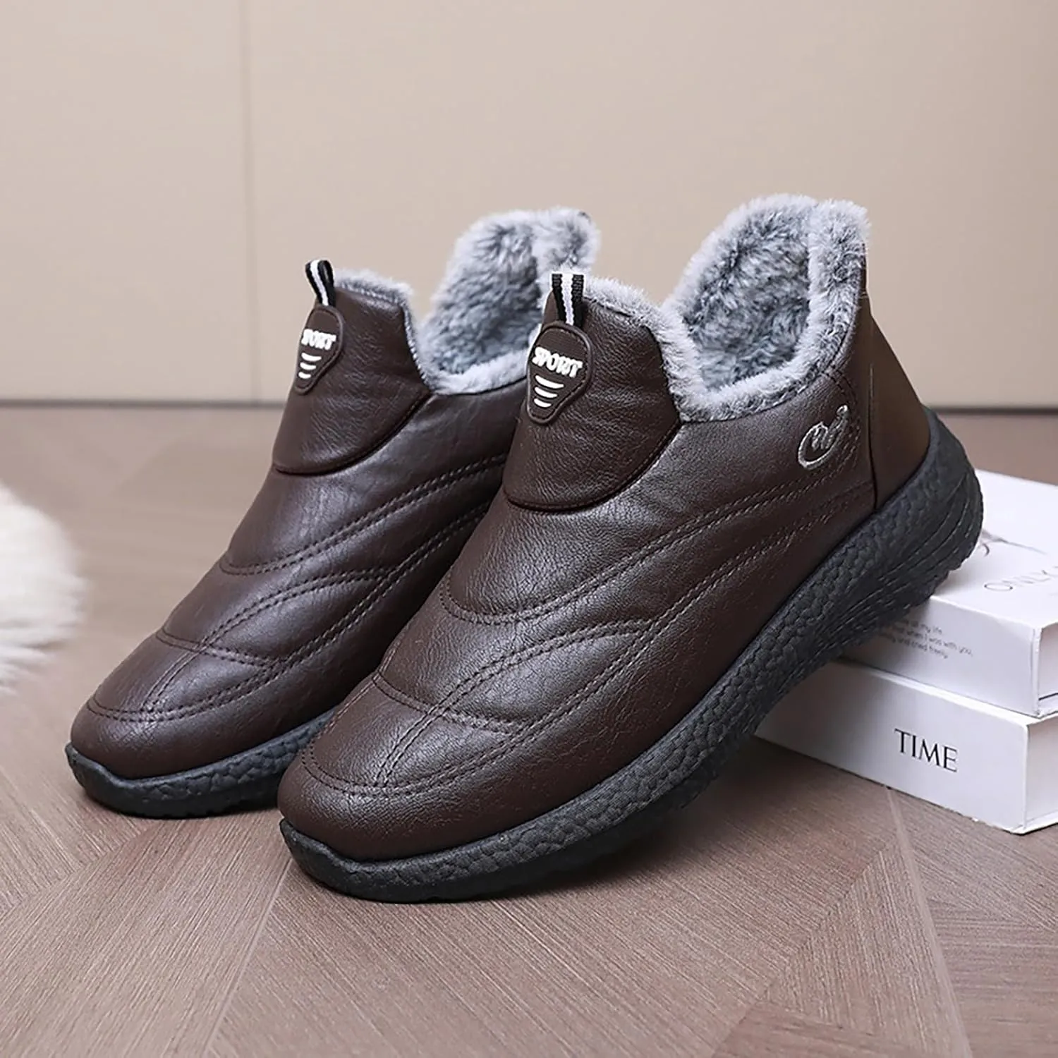 Platform Sneakers for Women Black Mens Black Dress Shoes Slip On Casual Shoes Round Toe Flats Comfortable Black Loafers Women Platform White Sneakers Men Wide