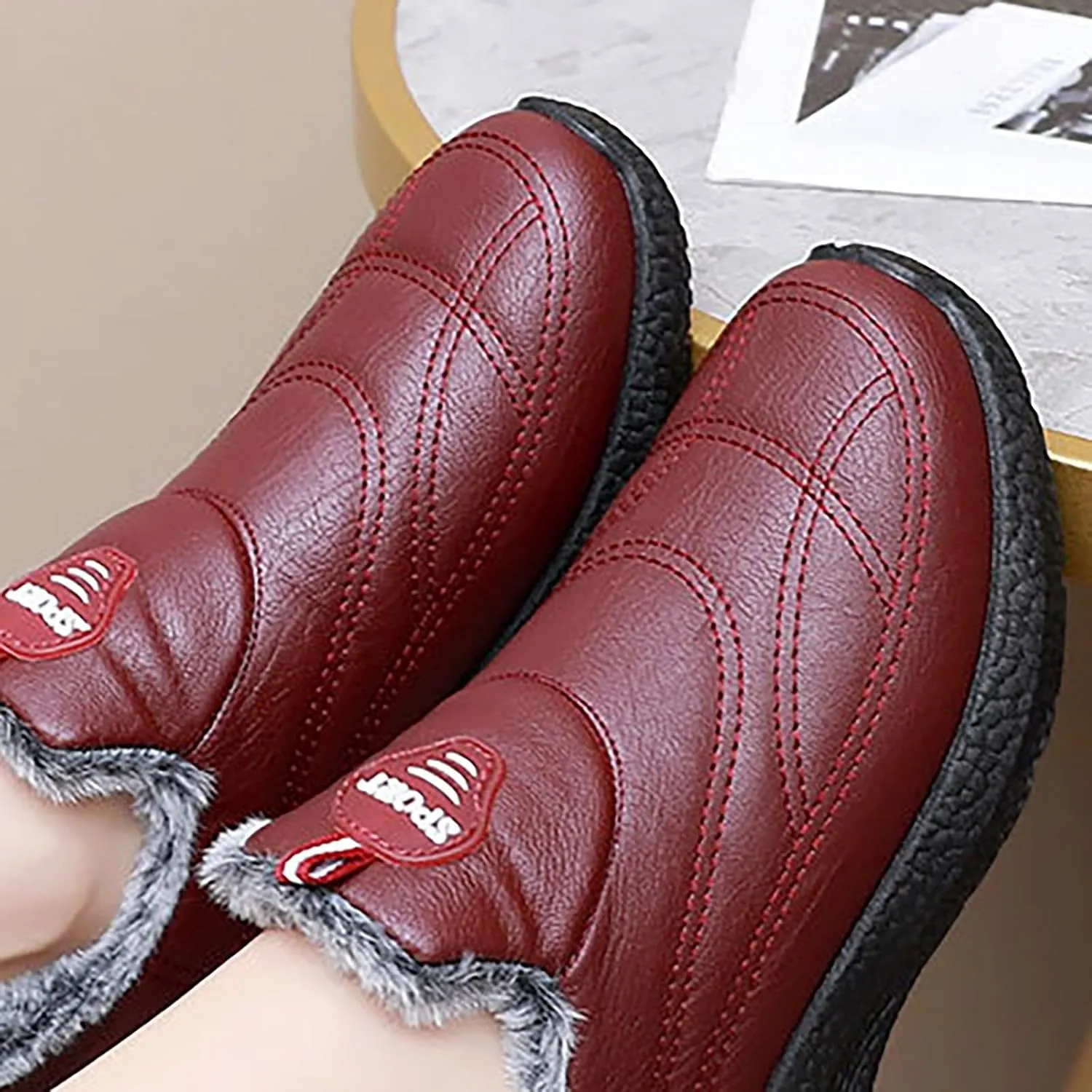Platform Sneakers for Women Black Mens Black Dress Shoes Slip On Casual Shoes Round Toe Flats Comfortable Black Loafers Women Platform White Sneakers Men Wide