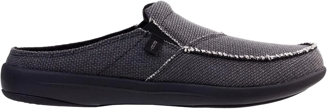 REVITALIGN Men's Siesta Canvas Mule, Black, 8.5