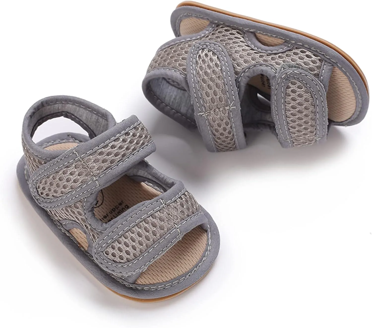 RVROVIC Baby Boys Girls Sandals Premium Infant Summer Outdoor Shoes PU Lightweight Soft Anti-Slip Sole Toddler Prewalker