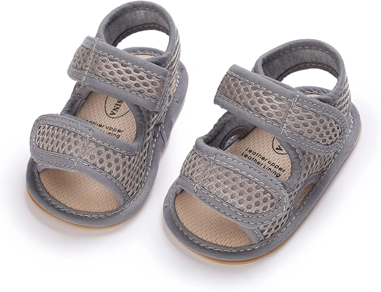 RVROVIC Baby Boys Girls Sandals Premium Infant Summer Outdoor Shoes PU Lightweight Soft Anti-Slip Sole Toddler Prewalker
