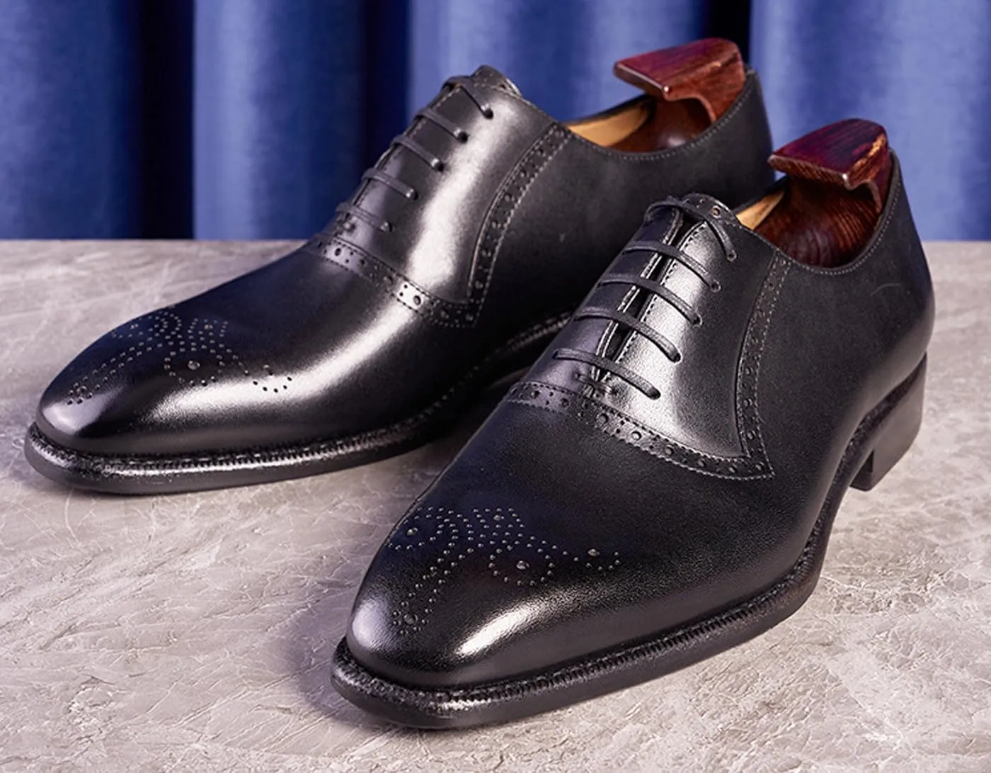 Santimon Mens Formal Dress Oxfords Suit Shoes Genunie Leather Brogues Oxfords Fashion Prom Wedding Business Causal Derby Comfortable Tuxedo Shoes for Men