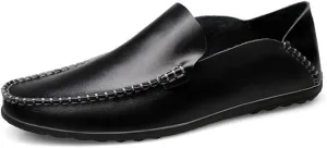 Santimon Men's Loafers Casual Slip On Shoes Soft Mules for Men Lightweight Flat Driving Boat Shoes