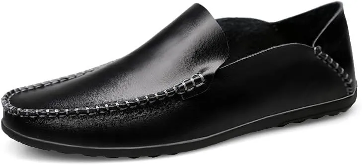 Santimon Men's Loafers Casual Slip On Shoes Soft Mules for Men Lightweight Flat Driving Boat Shoes