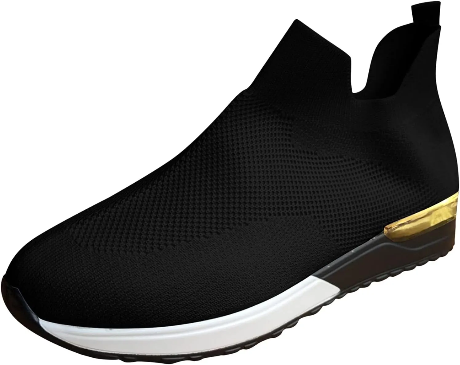 SBGMoSJ Bowling Shoes Women 8.5 Wide Black Slip On Tennis Shoes Nurse Shoes for Women Black Running Shoes for Women Black Walking Shoes for Plantar Fasciitis Women Size 11