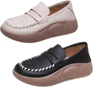 Shoes for Women, Orthopedic Platform Loafers Slip-On Thick Sole Casual Soft Sole Lightweight Comfort Walking