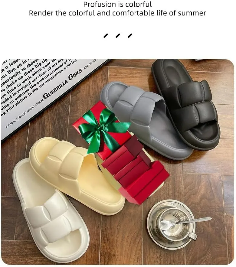 Shower Shoes for Women, Fashionable Soft Sole, Anti-Slip, Durable, Indoor-Outdoor Beach Sandals