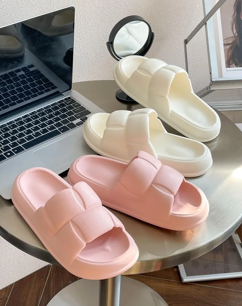 Shower Shoes for Women, Fashionable Soft Sole, Anti-Slip, Durable, Indoor-Outdoor Beach Sandals