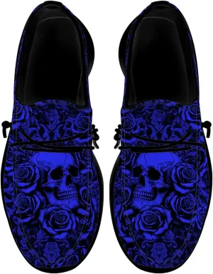 Skull Slip-on Shoes for Men Women Rose Loafers Gifts for Women Men
