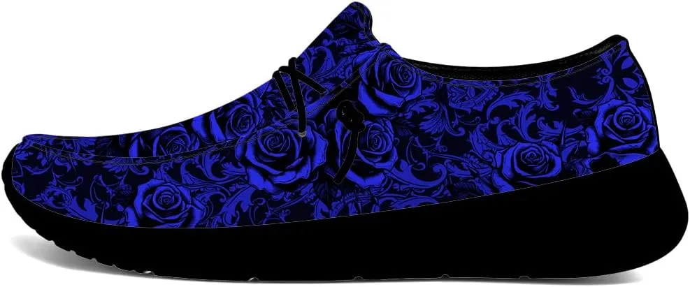 Skull Slip-on Shoes for Men Women Rose Loafers Gifts for Women Men