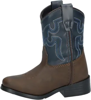 Smoky Mountain Girls Brown with Pink Stitch Monterey Western Cowboy Boots