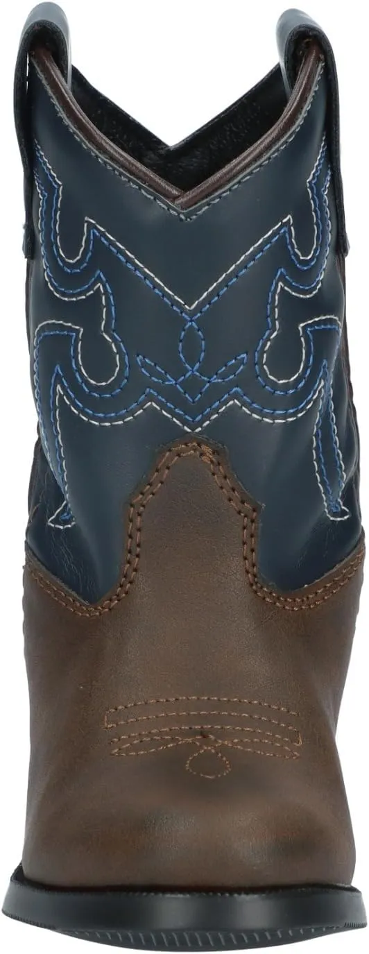Smoky Mountain Girls Brown with Pink Stitch Monterey Western Cowboy Boots